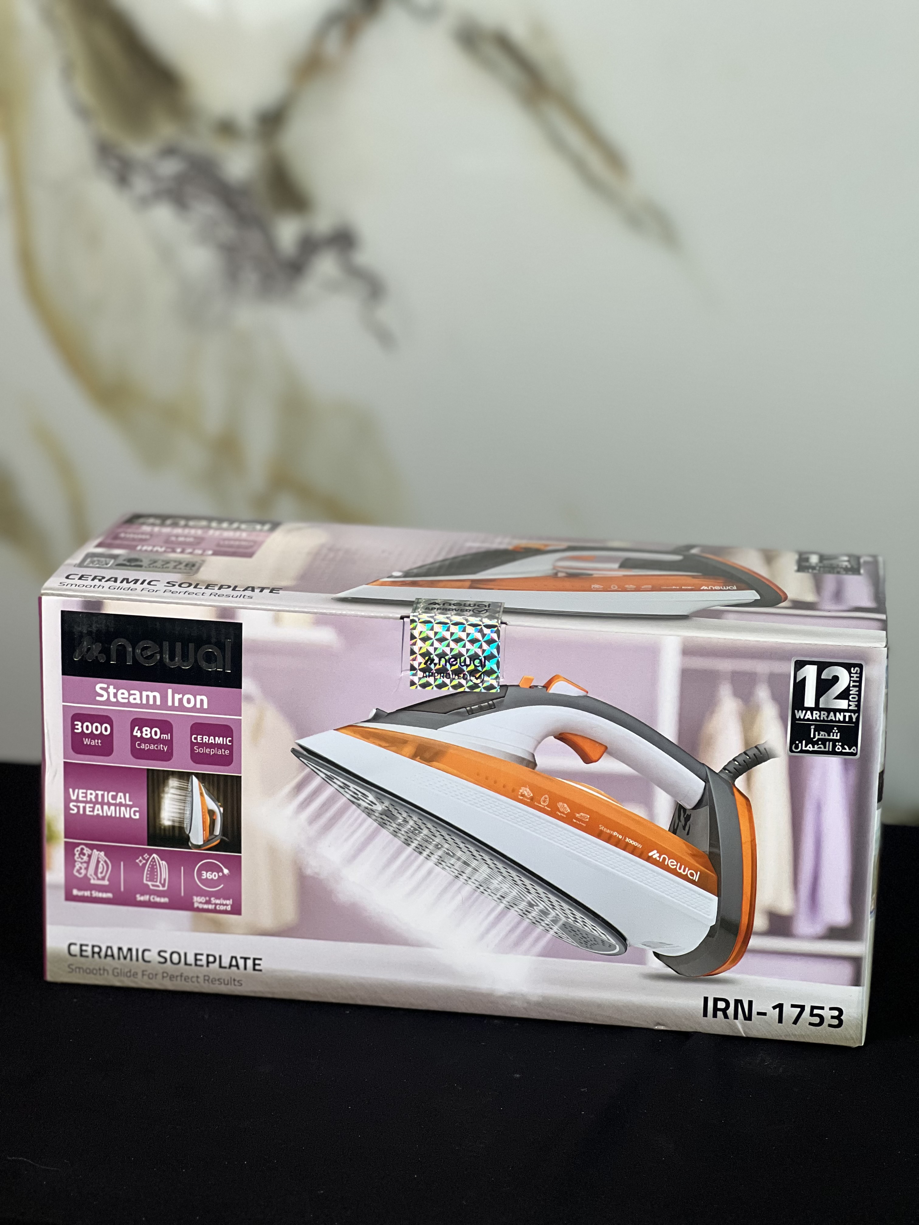 اتو زیره سرامیک نوال مدل IRN-1753